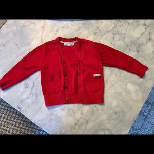 Hope and Henry Red cardigan